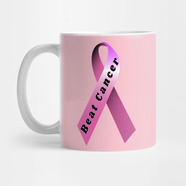 pink breast cancer ribbon by DrewskiDesignz